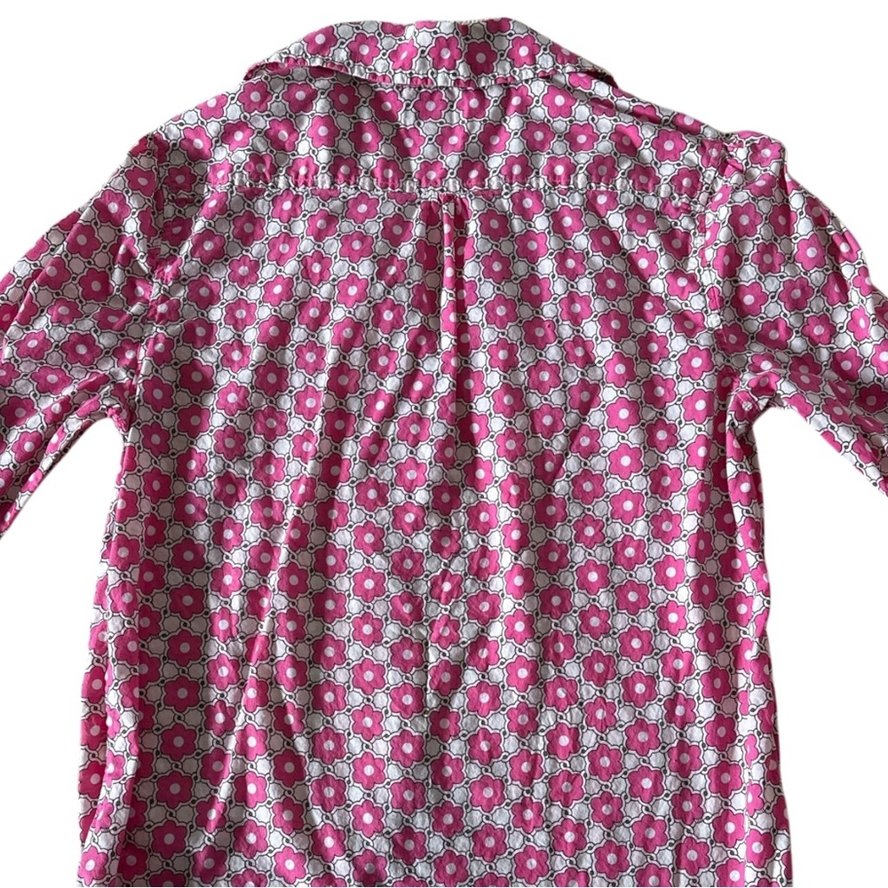 Lilly Pulitzer Pink and White Button-Up Blouse - Picture 7 of 8